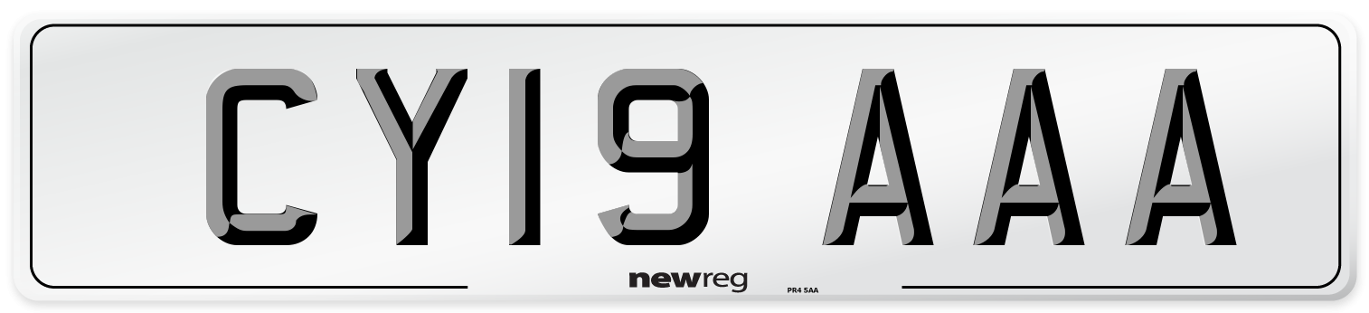 CY19 AAA Number Plate from New Reg